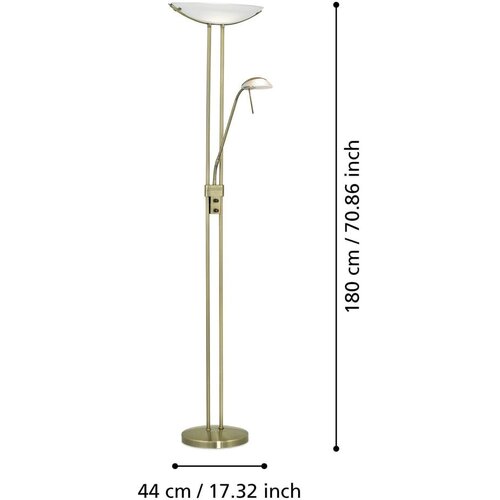 Eglo baya podna lampa+za čitanje v-1800 brunirana s pote. Cene