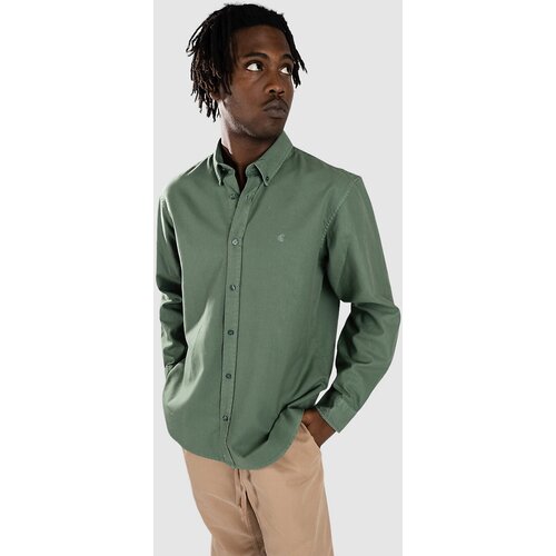 Carhartt WIP Bolton Srajca duck green garment dyed Slike