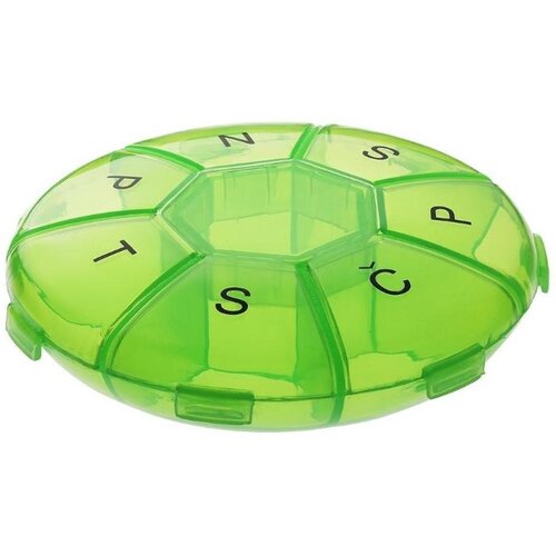 Mediblink Tedenska posodica za tablete Lotus 1x/dan M014, zelena Slike