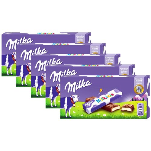 Milka milkinis Mlečna čokolada, 87,5g, 5 komada Slike