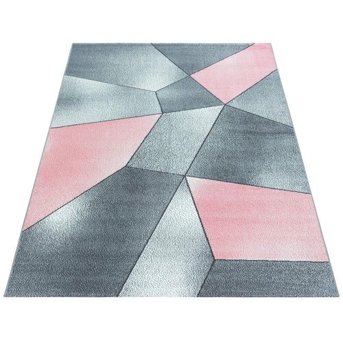 Novel Tkana Preproga Beta, Roza, Siva, 120x170cm Cene