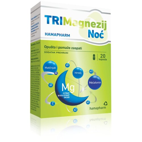 HAMAPHARM TRIMagnezij Noć caps a20 Slike