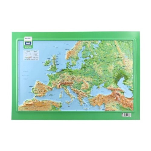 Junior mount everest reljefasta mapa a3 evropa zelena ( B2C04880 ) Slike