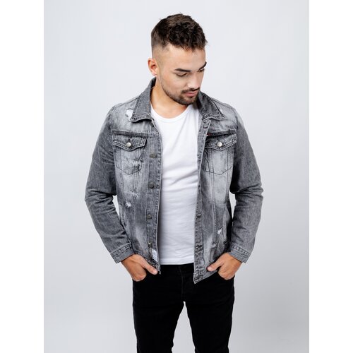 Glano Men&amp;#039;s Denim Jacket - light gray Slike