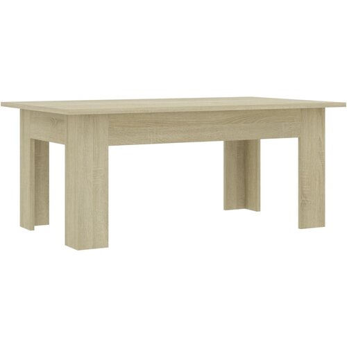 Maison Chic Klubska mizica - kavna mizica - Nizka mizica sonoma hrast 100x60x42 cm iverna plo&amp;scaron;ča, (21753114) Slike