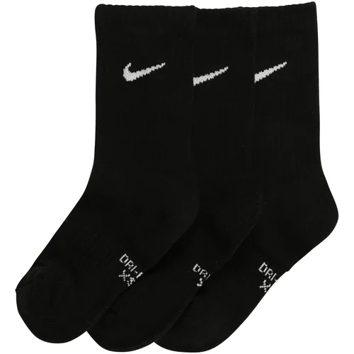 Nike Sportswear Športne nogavice svetlo siva / črna