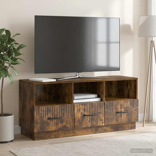 TV ormar Dimljeni hrast 102 x 34,5 x 47 cm Konstruirano drvo Cijene