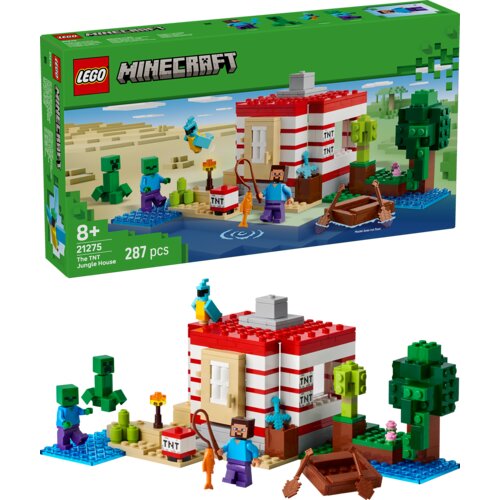 Lego Igracka Kocke Minecraft The Tnt Jungle House 8+ Slike