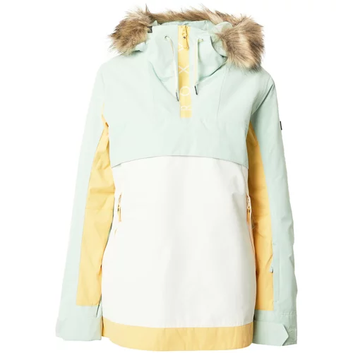 Roxy Sportska jakna 'SHELTER' svijetlosmeđa / pastelno zelena / pastelno narančasta / bijela