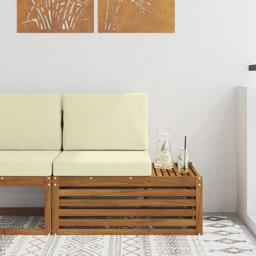  Vanjski krajnji kauč s jastukom Prirodna 91 x 63 x 73 cm Cijene