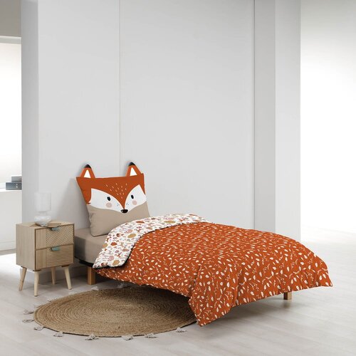 Douceur d int&amp;eacute;rieur Bijela/boja terakote pamučna dječja posteljina za krevet za jednu osobu 140x200 cm Roxy &amp;ndash; Slike