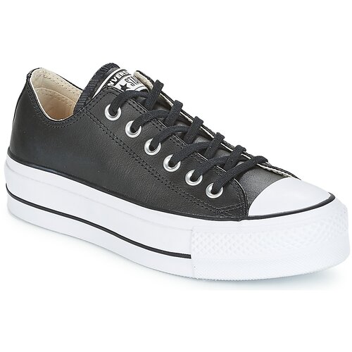 Converse Nizke superge CHUCK TAYLOR ALL STAR LIFT CLEAN OX LEATHER Črna Cene
