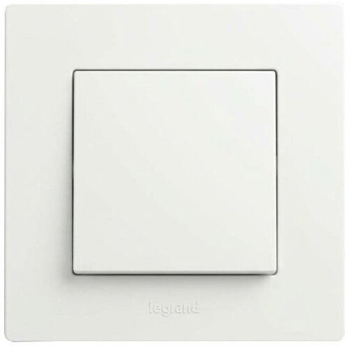 Legrand Jednopolni prekidač br. 1 sa ramom NILOE STEP beli Slike