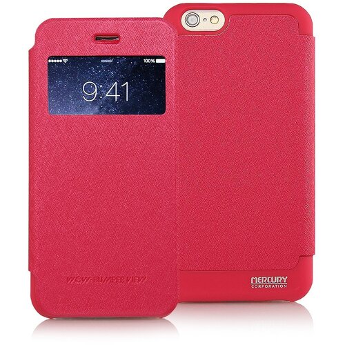  Preklopni ovitek / etui / zaščita Mercury WOW Bumper View Case za Apple iPhone 5S / iPhone 5 - roza Cene