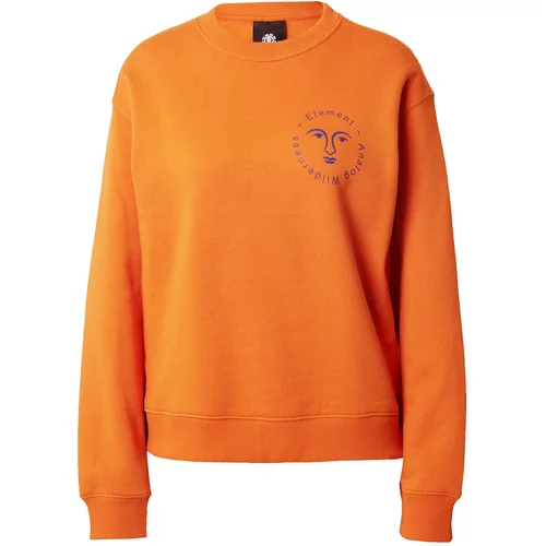 Element Sweater majica plava / tamno narančasta / bijela