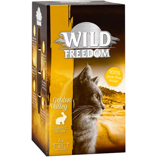 Wild Freedom Varčno pakiranje Adult pladnji 24 x 85 g - Golden Valley - Zajec & piščanec