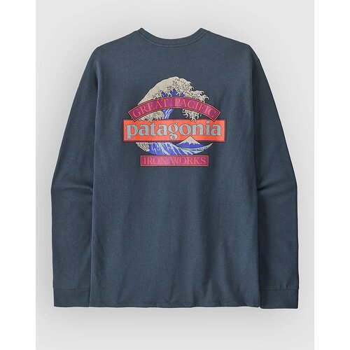 Patagonia Great Waves Responsibili- Majica z dolgimi rokavi summit blue Cene
