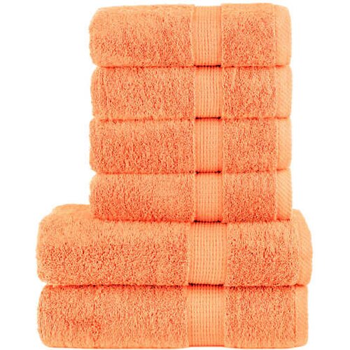 vidaXL 6-dijelni vrhunski set ručnika SOLUND narančasti 600 gsm Cijene