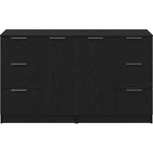  Kreveta Crni hrast 120 x 30 x 70 cm Konstruirano drvo Slike