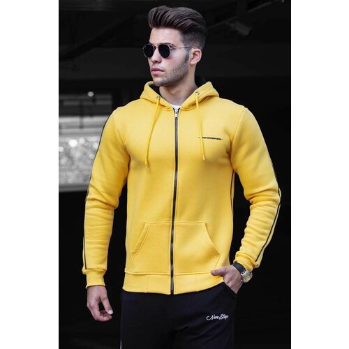 Madmext Sweatshirt - Yellow - Regular fit Slike