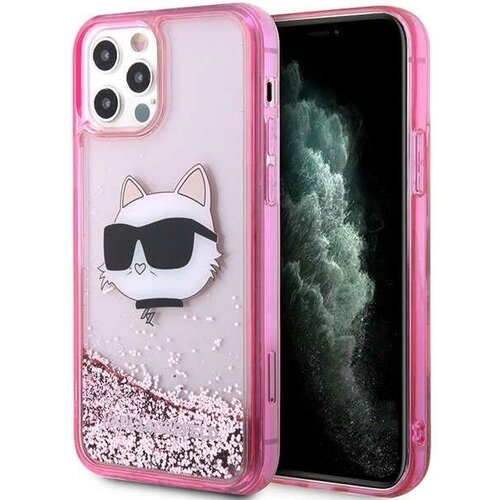 Karl Lagerfeld GLITTER CHOUPETTE HEAD OVITEK ZA IPHONE 12/12 PRO ROZA, (21898332) Cene