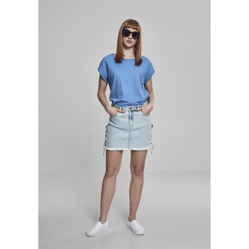 UC Ladies Women&amp;#039;s T-shirt with extended shoulder horizontal blue Slike