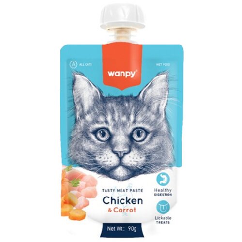 WANPY cat Pasta - Chicken & carrot 90g Cene
