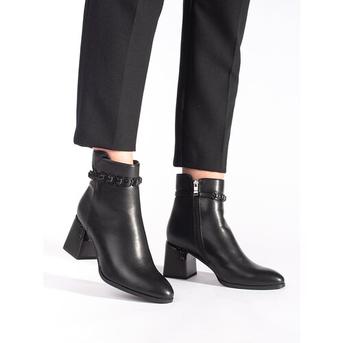 GOODIN Elegant women&amp;#039;s black ankle boots Slike