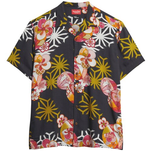 Superdry & Co Srajca 'HAWAIIAN RESORT' trst / korala / črna / bela Cene