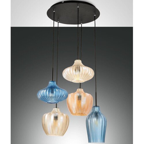  Fabas Luce 3725-49-363 - visilica na lanku OLBIA 5xE27/40W/230V Cene