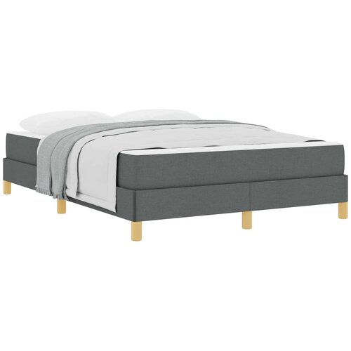 vidaXL Postelja z vzmetnico z vzmetnico Temno siva 140 x 190 cm blago, (5000128221) Cene