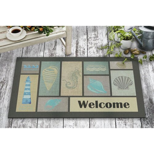 Lessentiel Maison PVC otirač Sea Shell, 45x70cm Slike