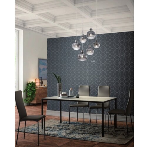  Redo 01-2069 - Visilica na sajli PLUMEN 6xE14/42W/230V siva Slike