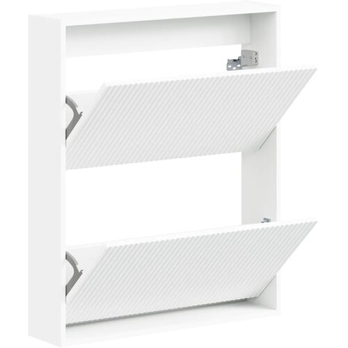  Ormar za cipele na zidu ARNHEM 71 x 17 x 86 cm Bijela - Bijela Slike