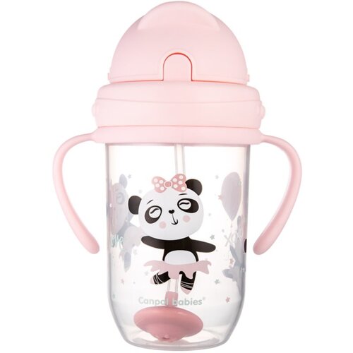 Canpol Exotic Animals Cup With Straw skodelica s slamico 270 ml Cene