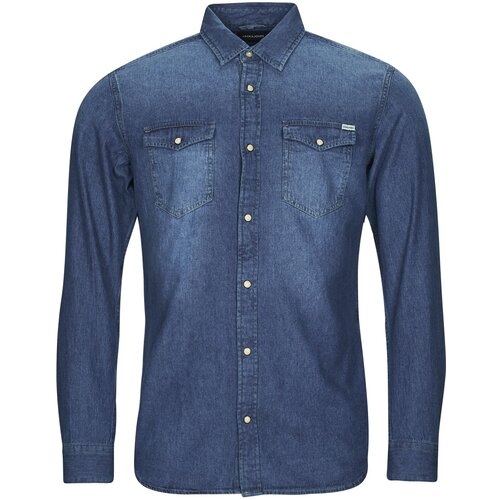 Jack &amp;amp; Jones JJESHERIDAN SHIRT L/S Blue Slike