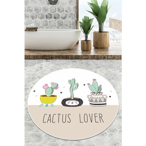 pink cactus djt (100 cm) multicolor bathmat Slike