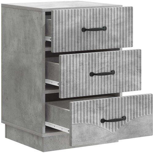  Noćni ormar Betonska siva 43 x 41 x 63,5 cm Konstruirano drvo Slike