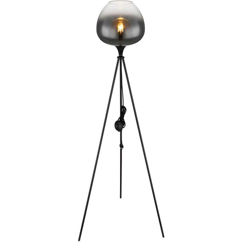 Globo 15548S1 - Podna lampa MAXY 1xE27/60W/230V crna Slike