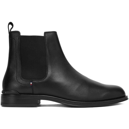 Tommy Hilfiger Gležnjarji Chelsea Corporate Cheslea FM0FM05578 Črna Slike