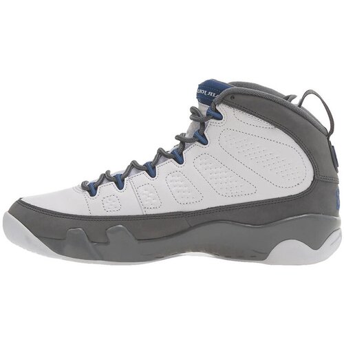 Nike Ko&amp;scaron;arka Baskets 9 retro flint grey french blue cuir Bela Slike