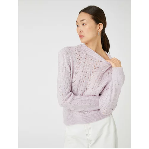 Koton Knitted Sweater Crew Neck Long Sleeve