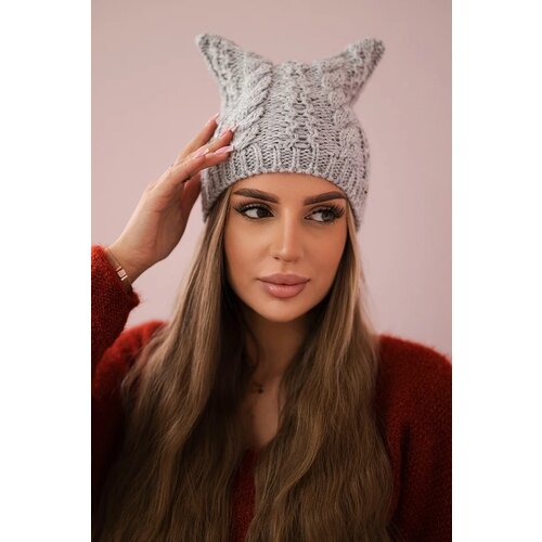 Kesi marka niezdefiniowana Cap with fleece Rabbid K237 light grey Slike