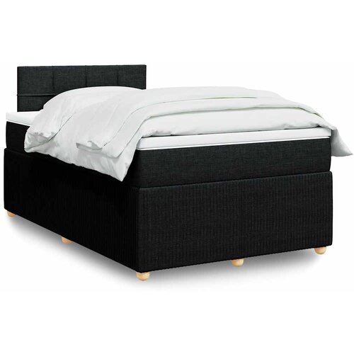  box spring s madracem crni 120 x 190 cm od tkanine Slike
