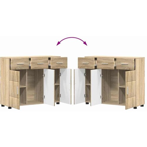  Kreveta Sonoma hrast 88 5 x 30 5 x 73 cm Konstruirano drvo Slike