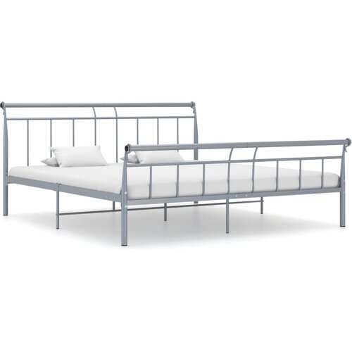  Za krevet sivi metalni 180 x 200 cm Slike