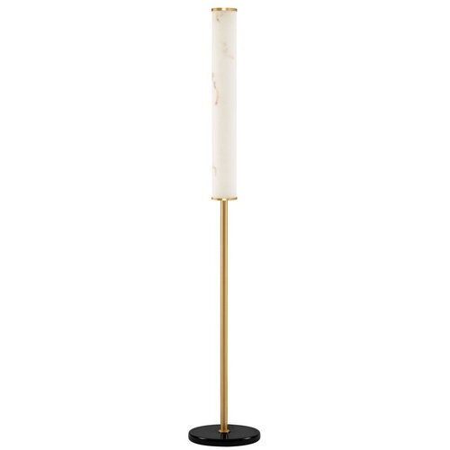 Nova Luce Bela/medeninasta LED stoječa svetilka v marmornem dekorju (vi&scaron;ina 140 cm) Nolia &ndash; Cene