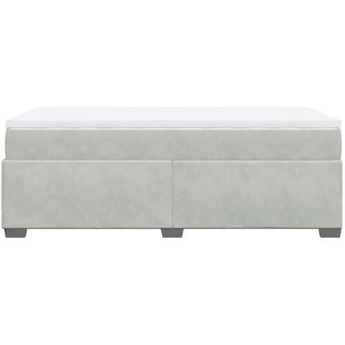 Box spring krevet s madracem svjetlosivi 100x200 cm bar&amp;scaron;unasti Slike