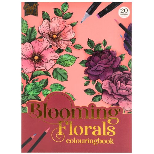 Grafix Antistres bojanka BLOMING FLORALS 20 stranica (opuštajuće bojanke) Cijene