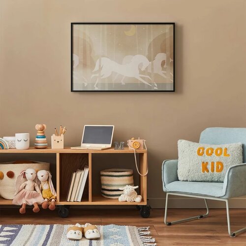  Plakat - Galloping Horses 90x60 Crni okvir Slike
